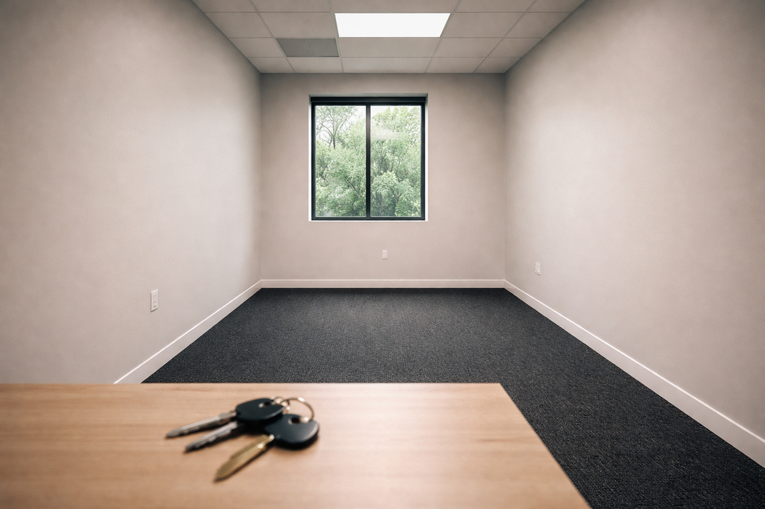 Small office space for Everyday Ascend brand build, representing a new chapter in the founder journey