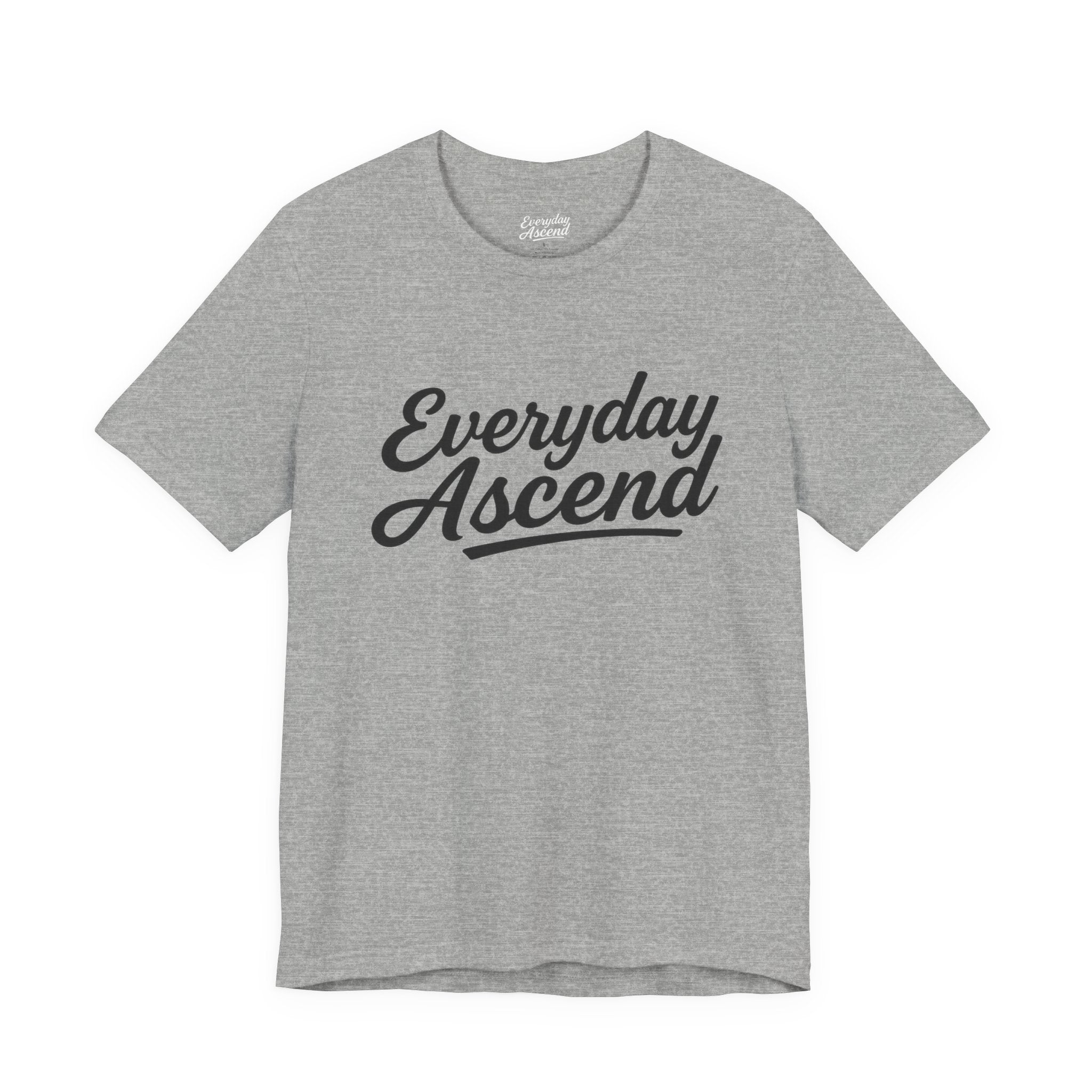 Everyday Ascend - Motivational Shirt, Signature Black Script Tee