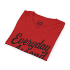 Signature Black Script V-Neck Tee