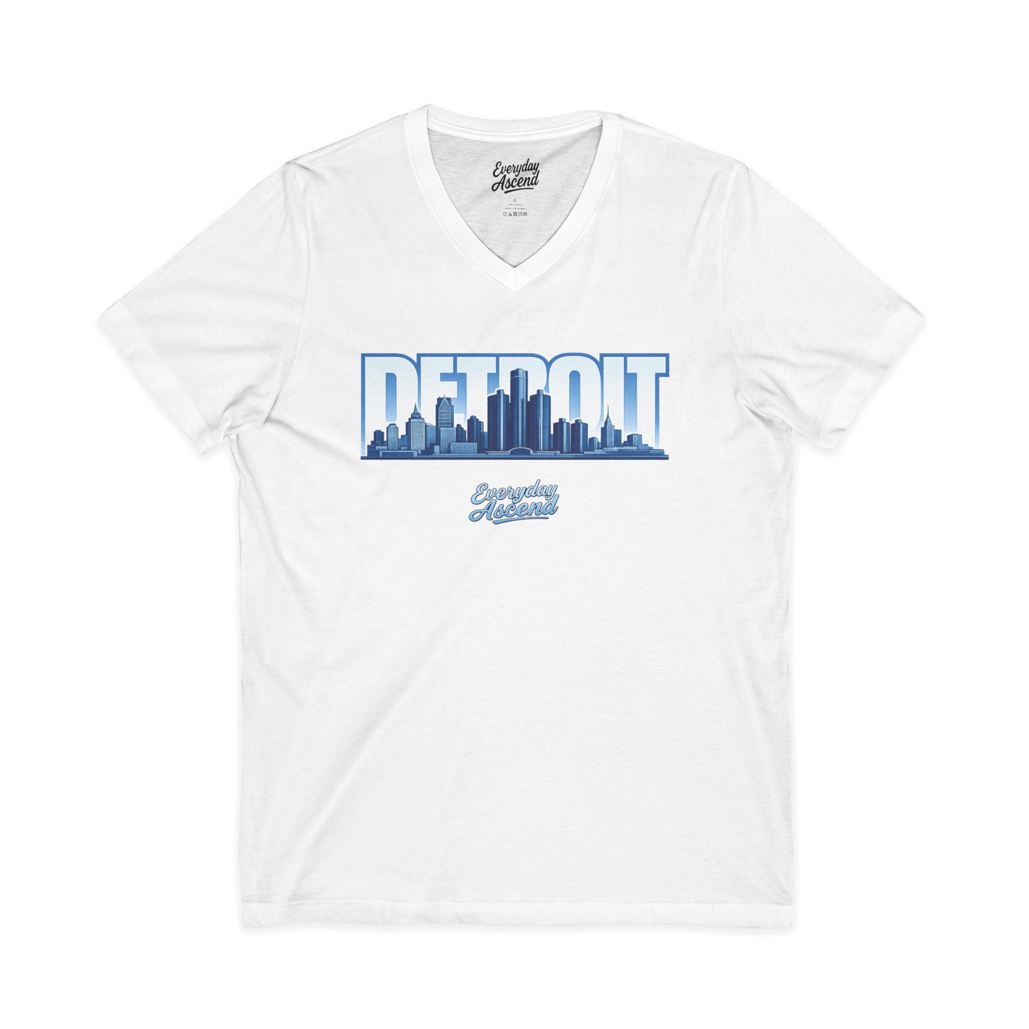 Detroit Skyline V-Neck Tee