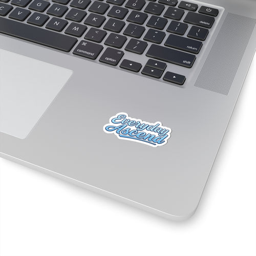 Blue Script Logo Kiss-Cut Sticker