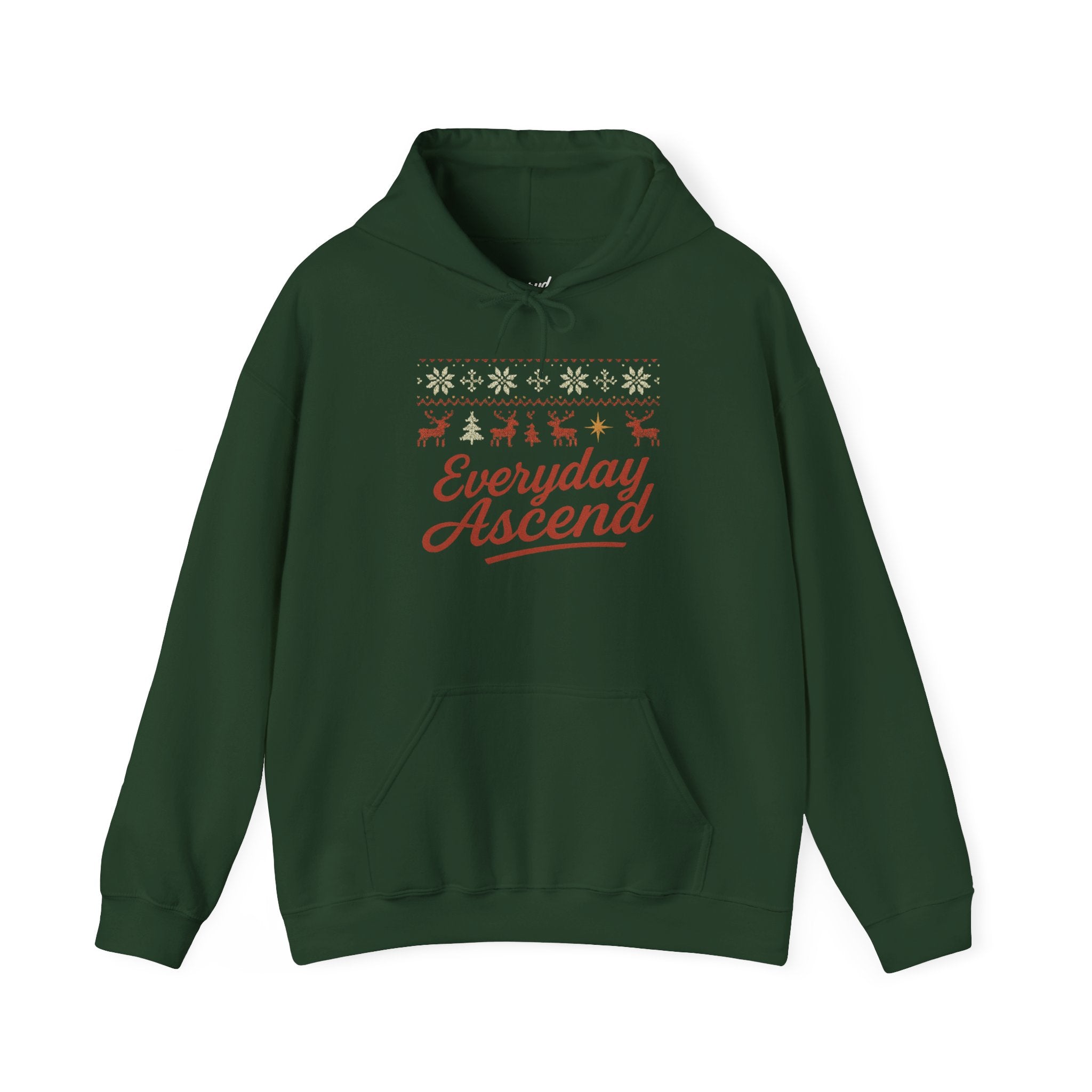 Everyday Ascend Hoodie — Holiday Fair Isle Graphic Sweatshirt