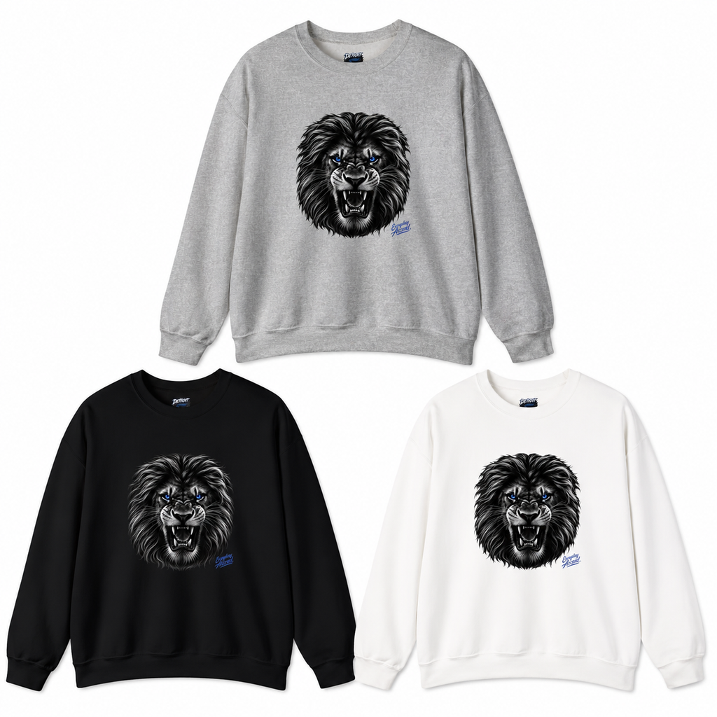 Detroit Grit Lion Collection - Tee, Crewneck & Hoodie $25 to $45