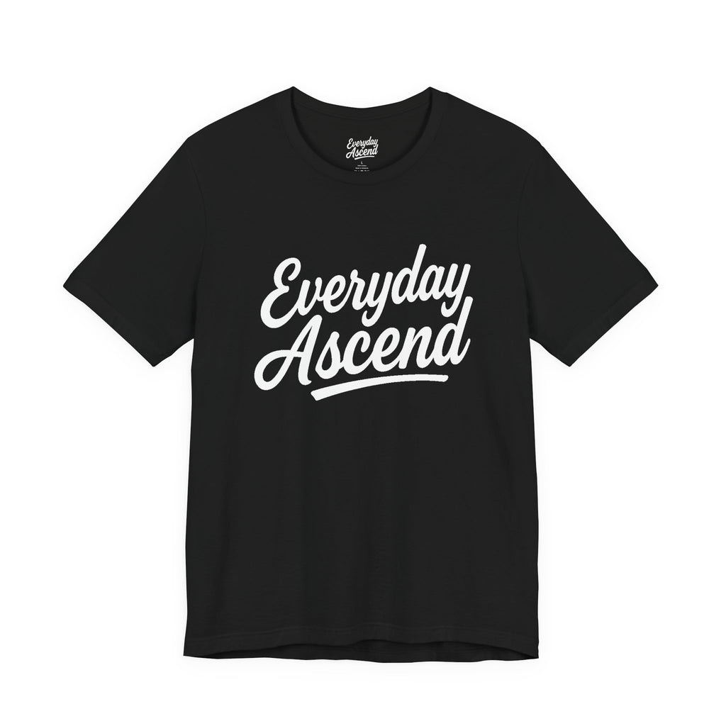 Signature White Script Tee