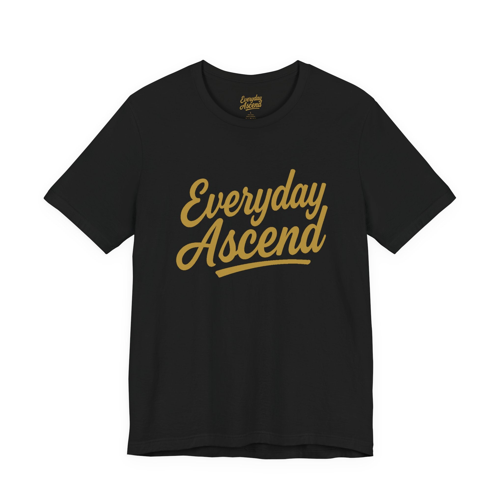 Signature Black & Gold Script Tee