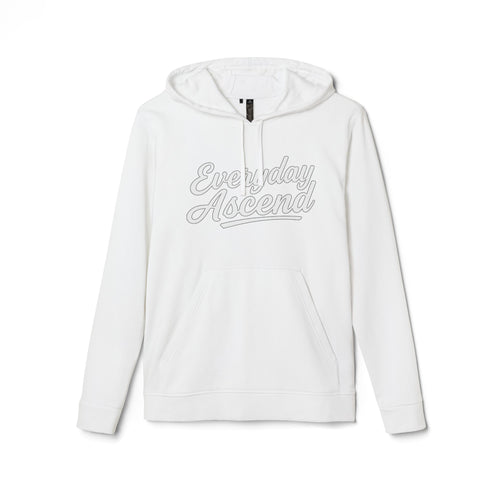 Adidas White Script Pullover Hoodie