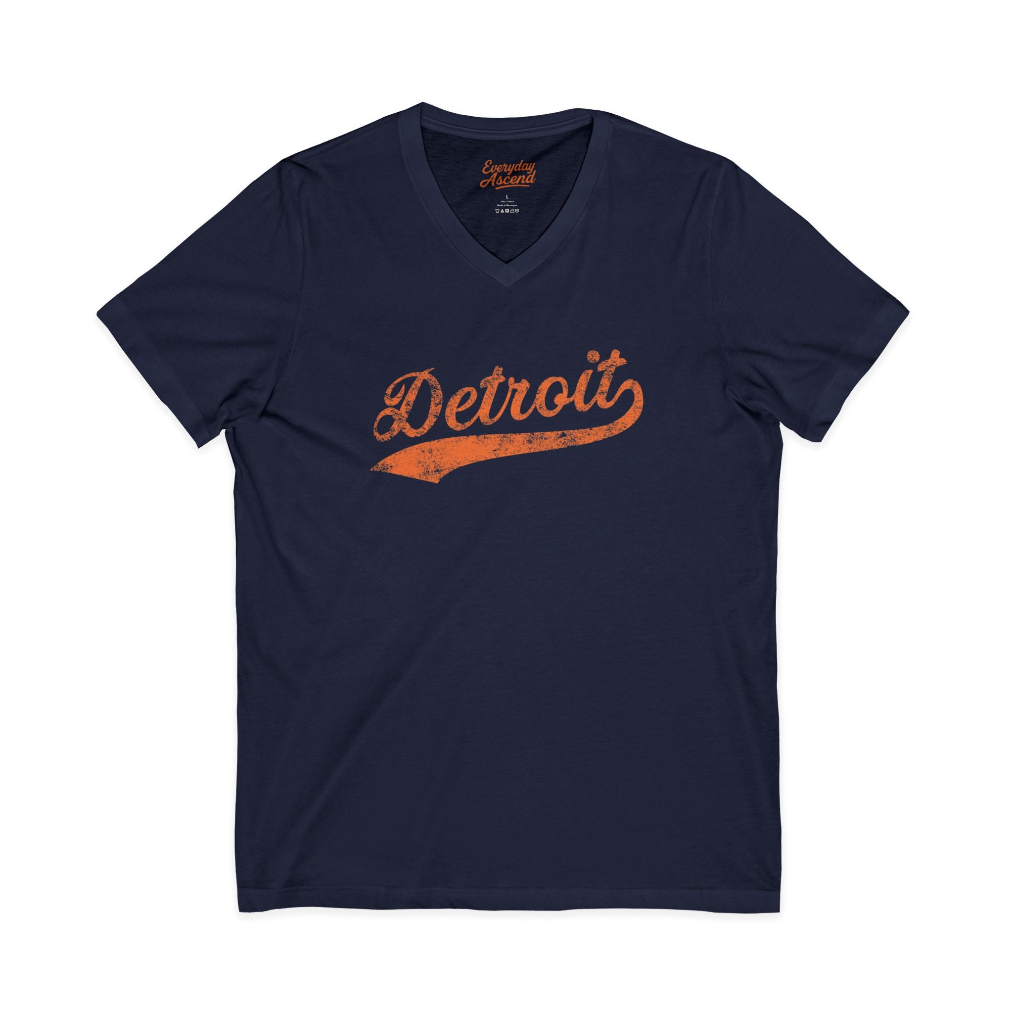 Detroit Retro Pitching Department V-Neck Tee