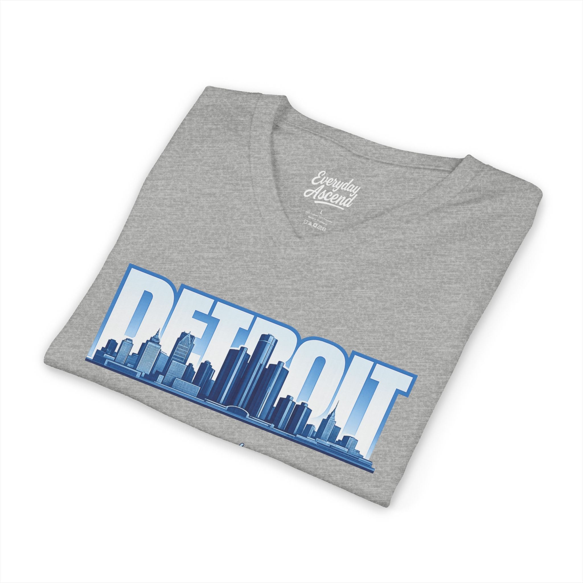Detroit Skyline V-Neck Tee