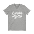 Signature White Script V-Neck Tee