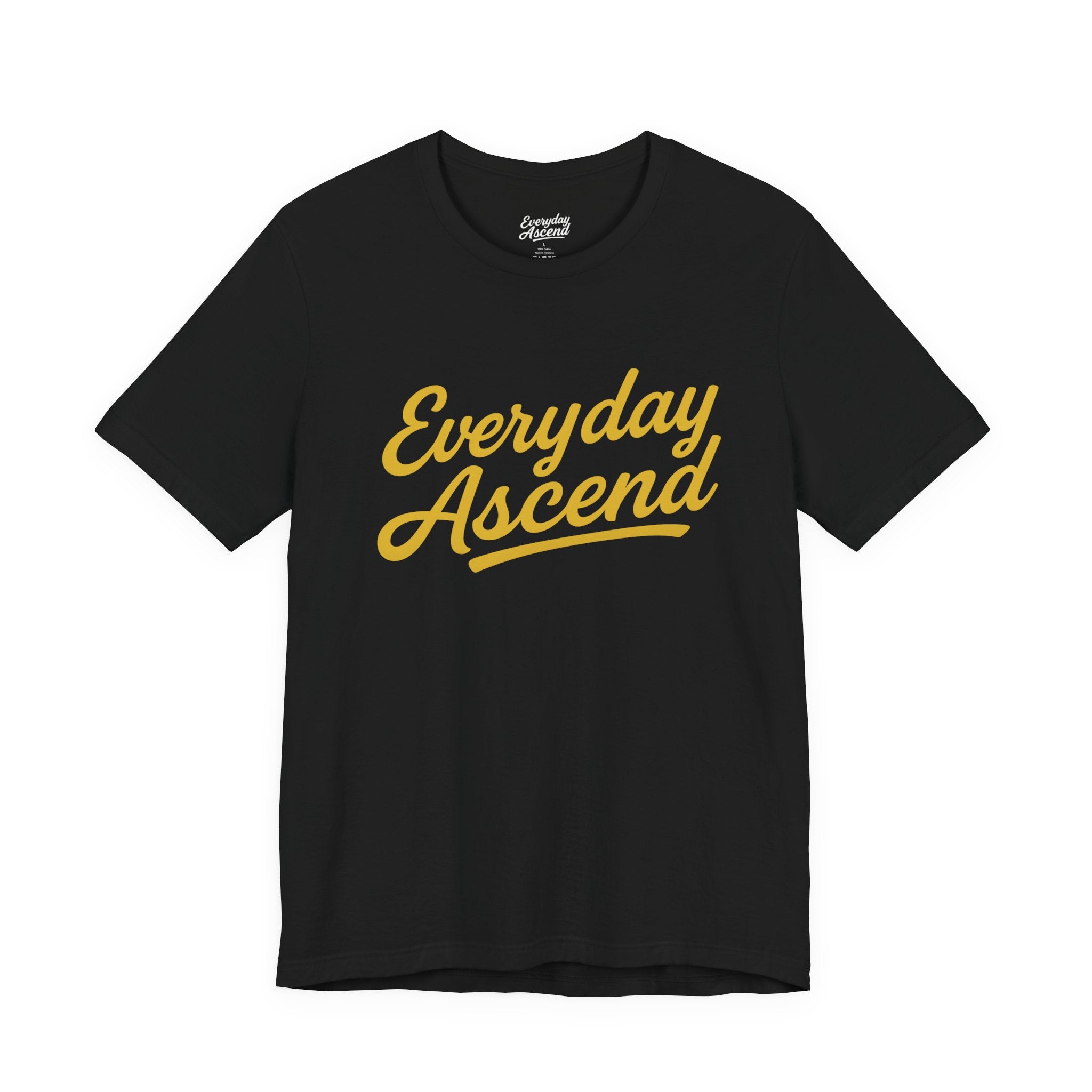 Signature Black & Gold Everyday Ascend Unisex Tee - Motivational Shirt