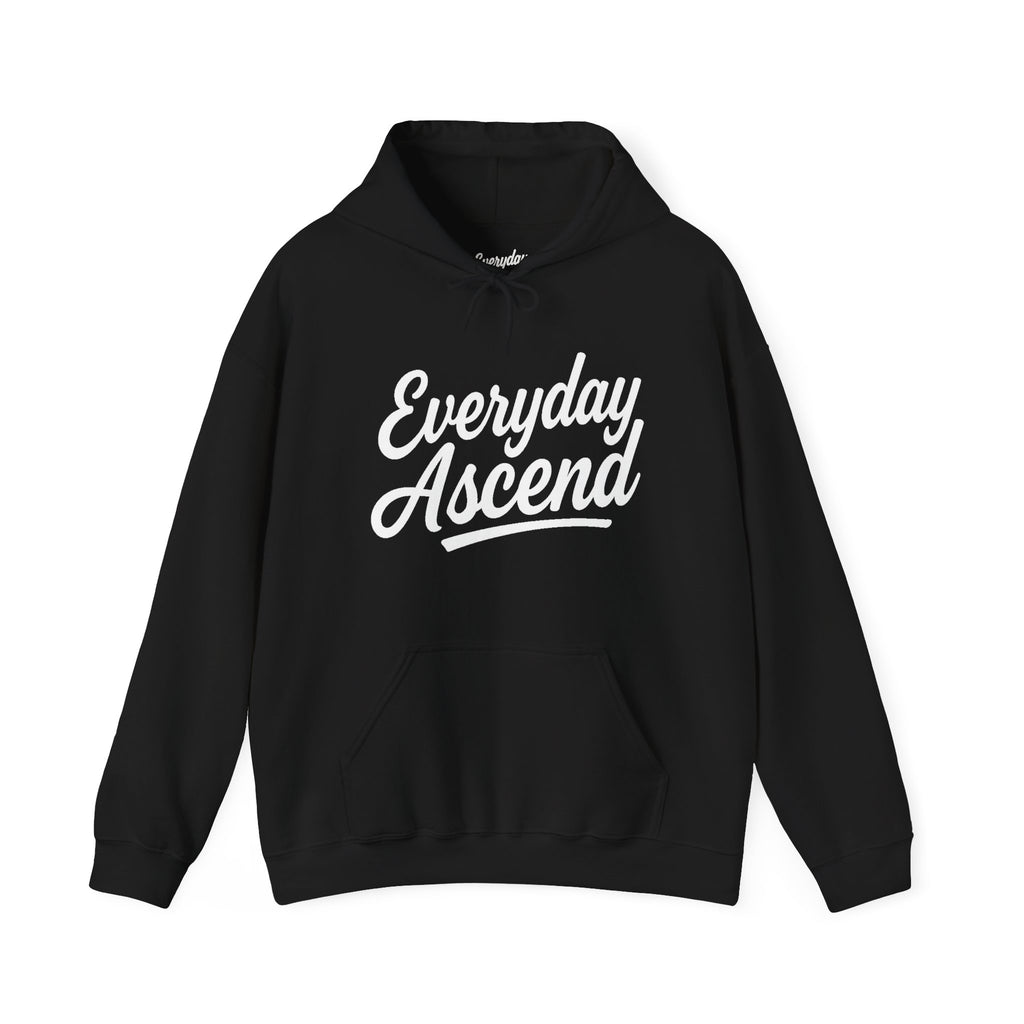 Signature White Script Hoodie