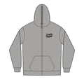 Black Signature Script Zip Hoodie