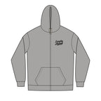 Black Signature Script Zip Hoodie