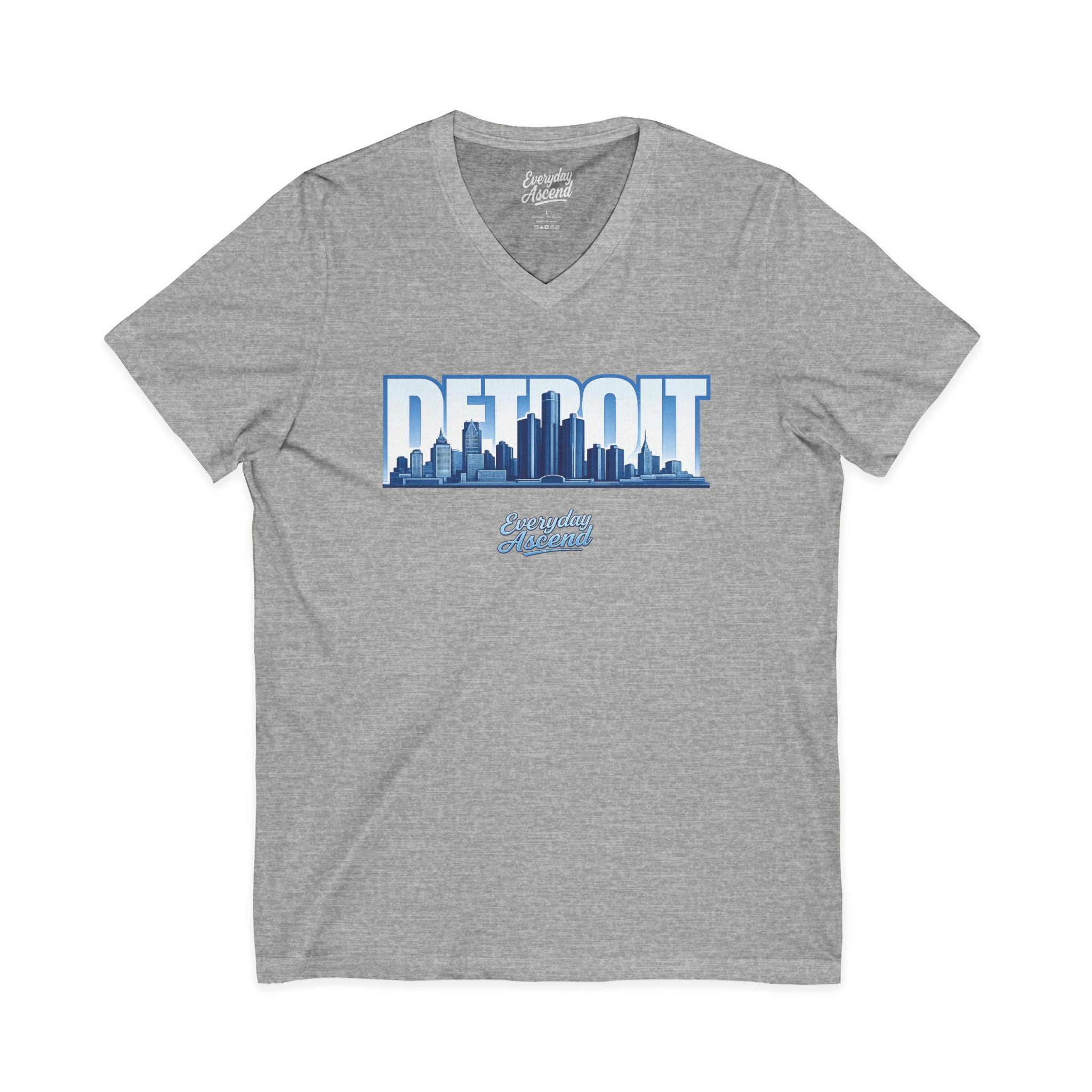 Detroit Skyline V-Neck Tee