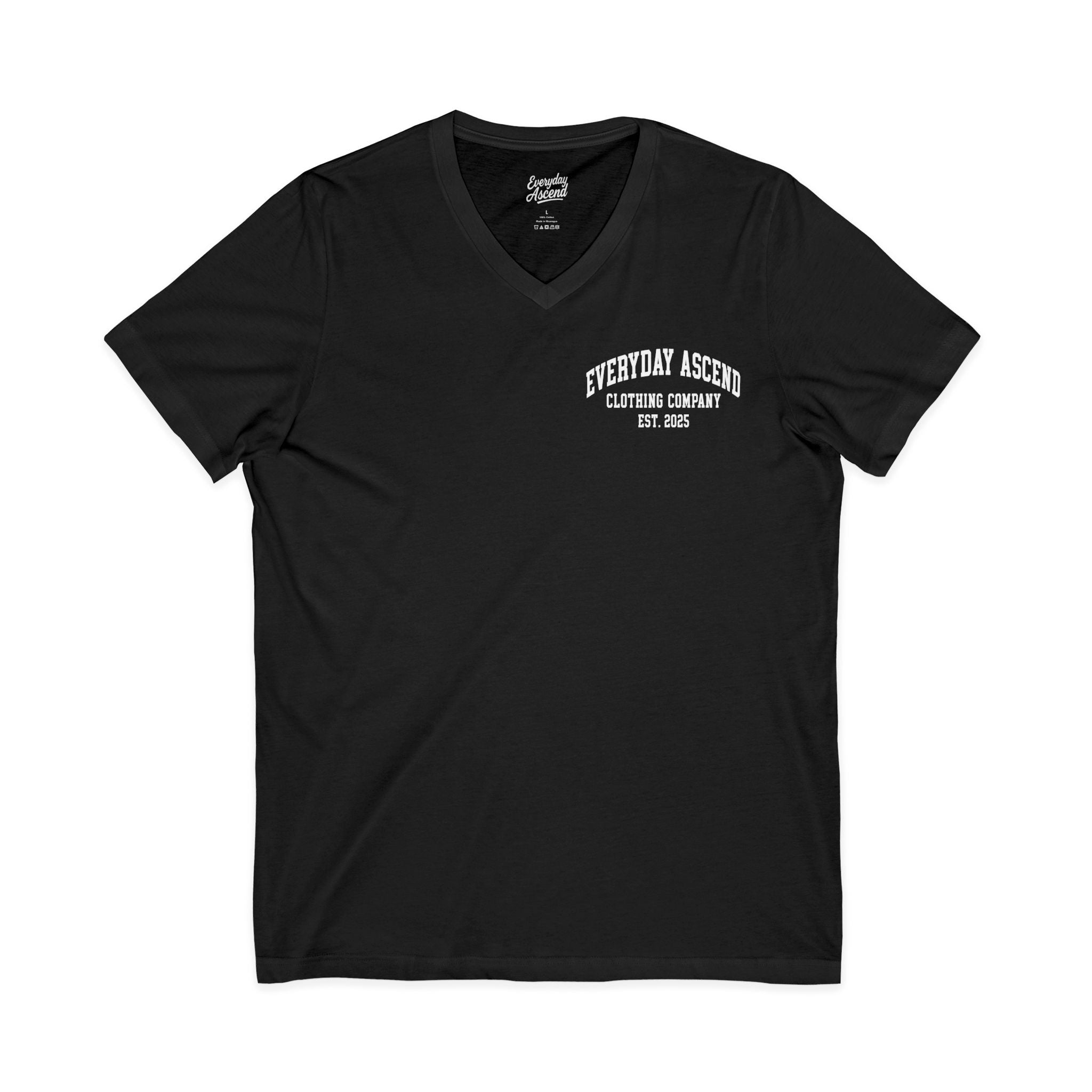 Everyday Ascend College Font V-Neck Tee