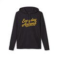 Adidas Everyday Ascend hoodie black and gold signature script motivational pullover