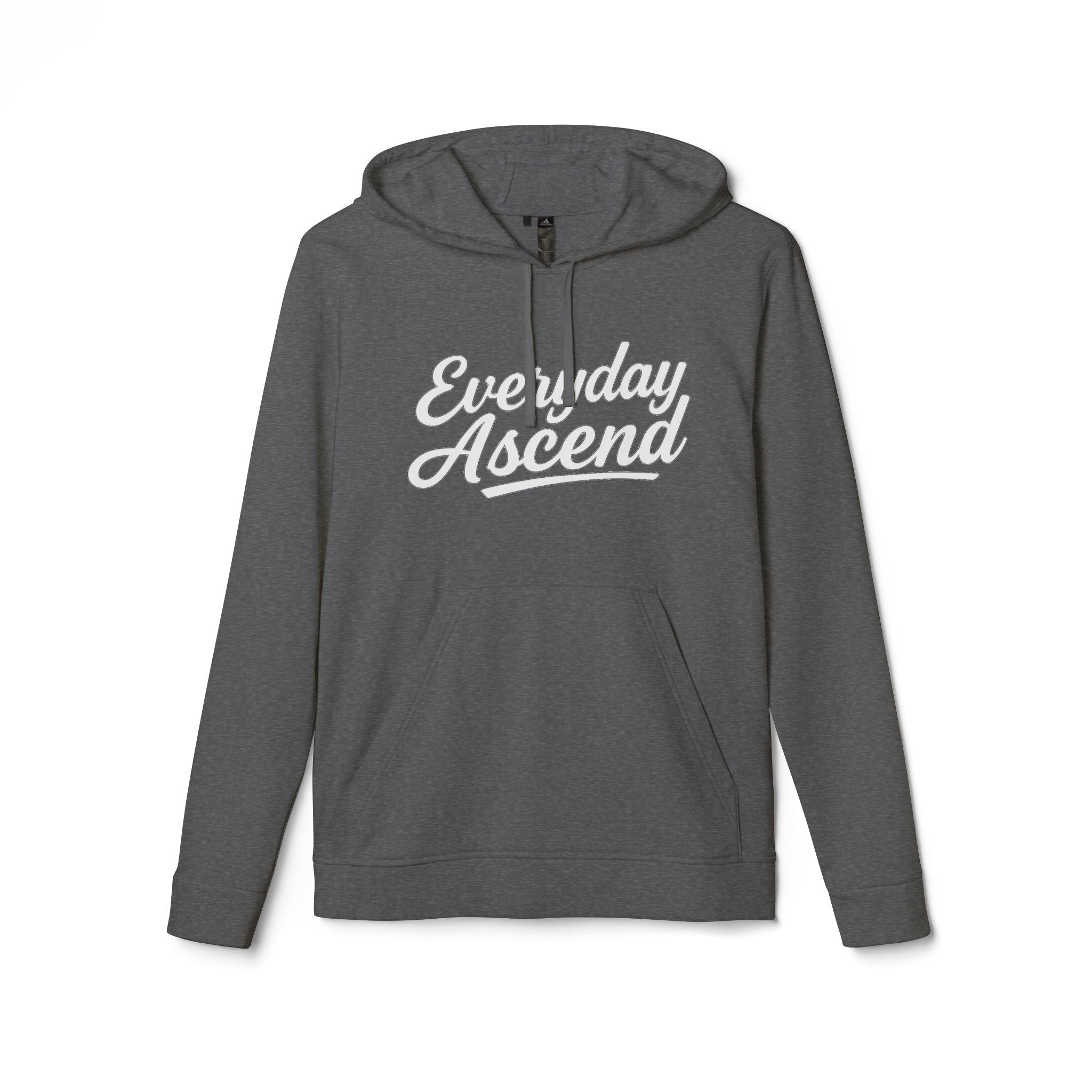 Adidas Everyday Ascend hoodie white script motivational pullover