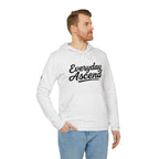 Adidas Everyday Ascend Hoodie — Black Script Motivational Pullover