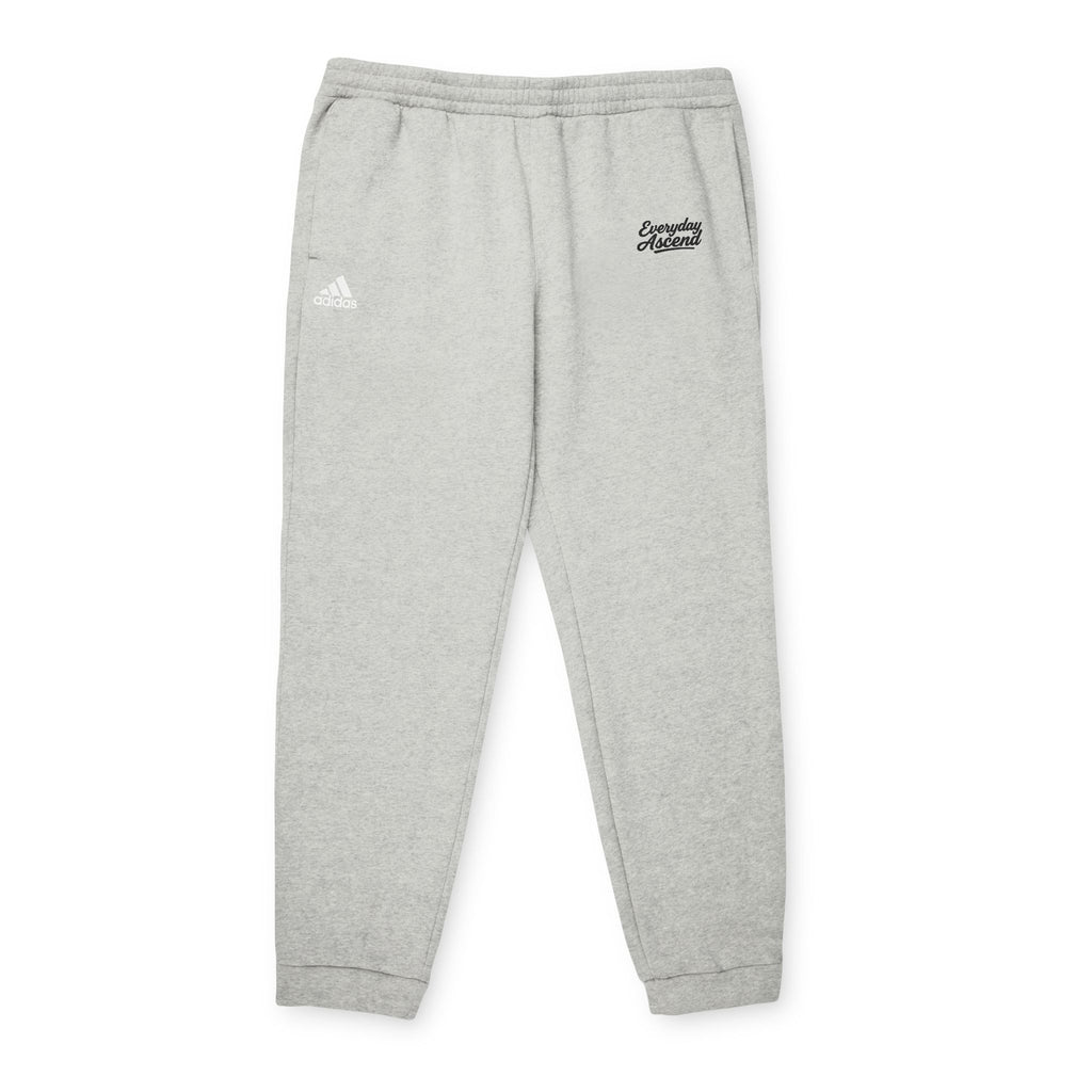 Adidas Everyday Ascend Black Script Fleece Joggers –  Athletic Sweatpants