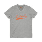 Detroit Vintage Script V-Neck Tee