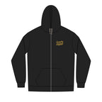 Black & Gold Signature Script Zip Hoodie