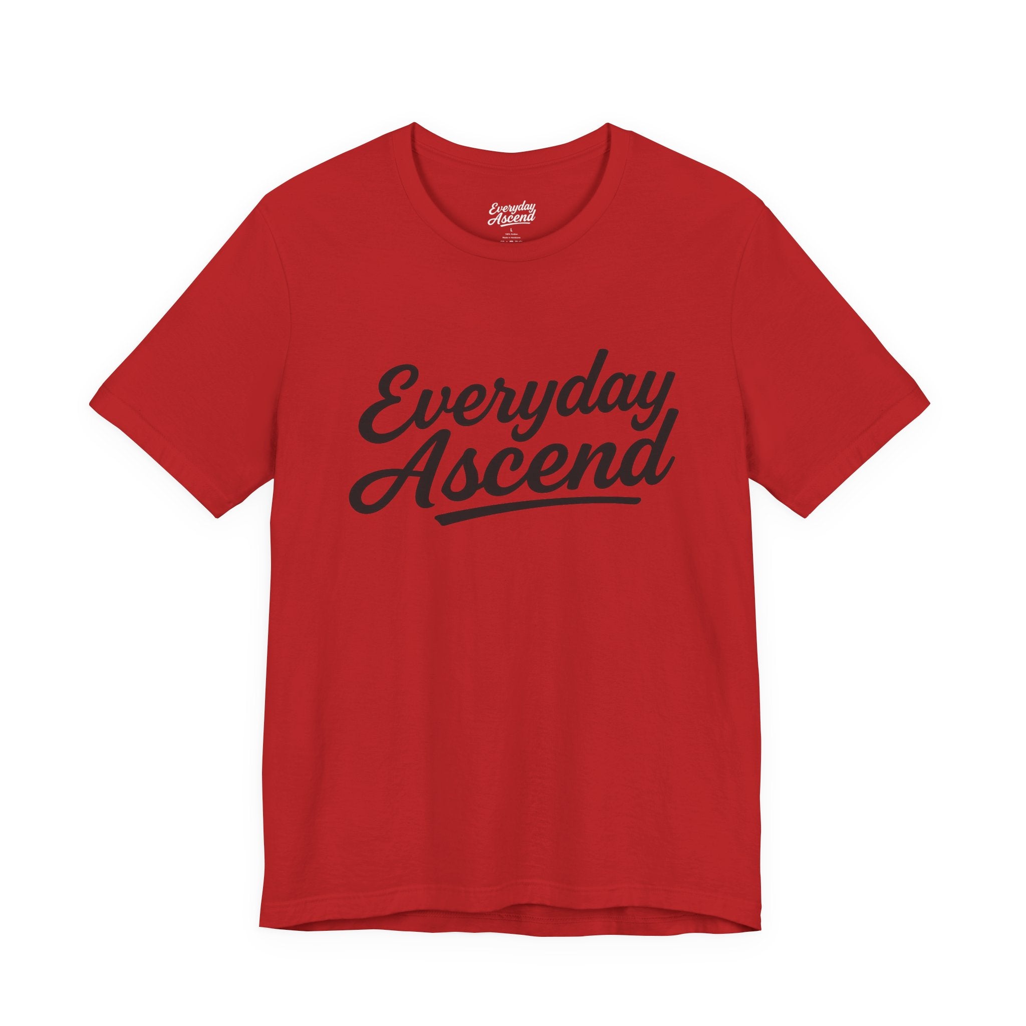 Everyday Ascend - Motivational Shirt, Signature Black Script Tee