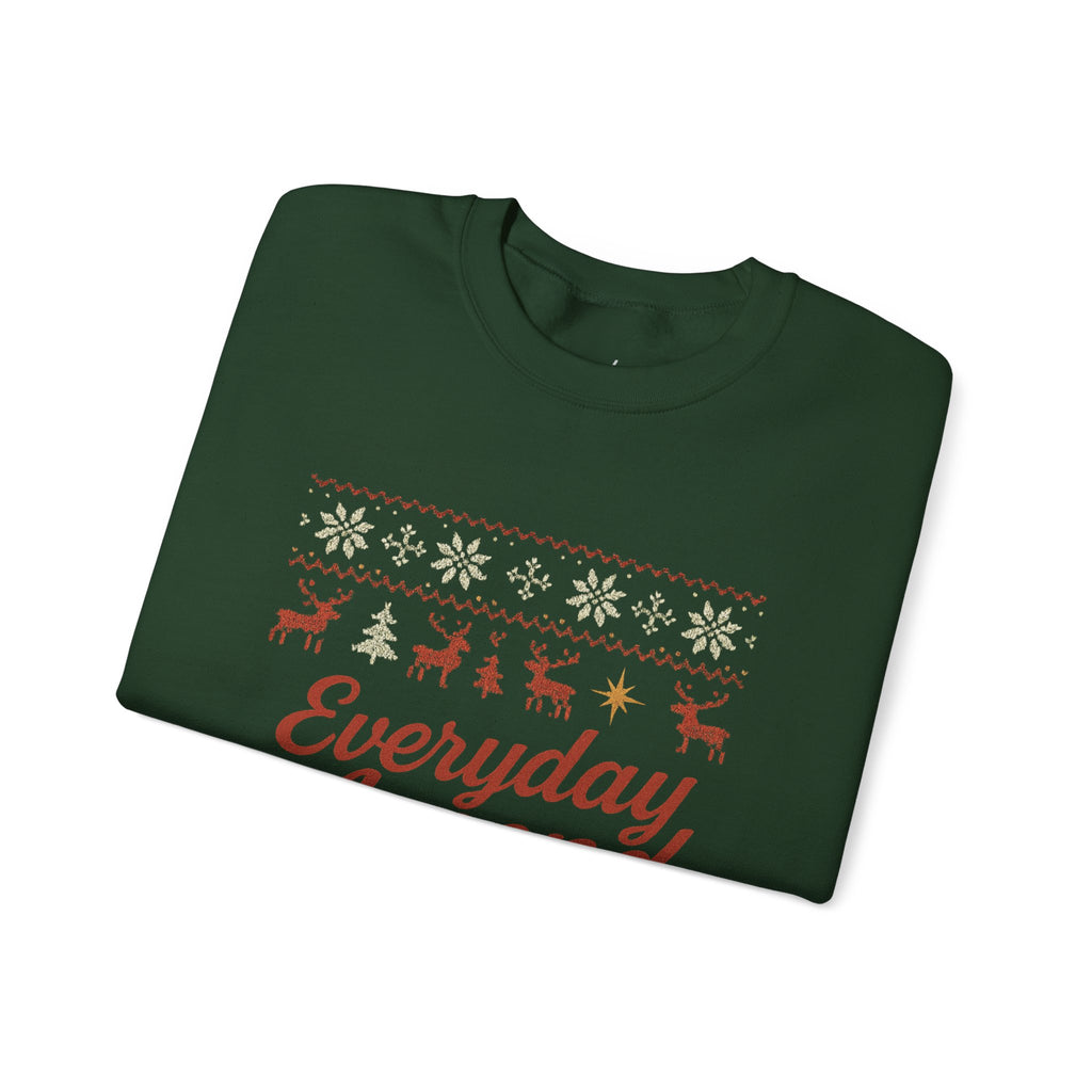 Everyday Ascend Christmas Crewneck Sweatshirt — Holiday Fair Isle Graphic