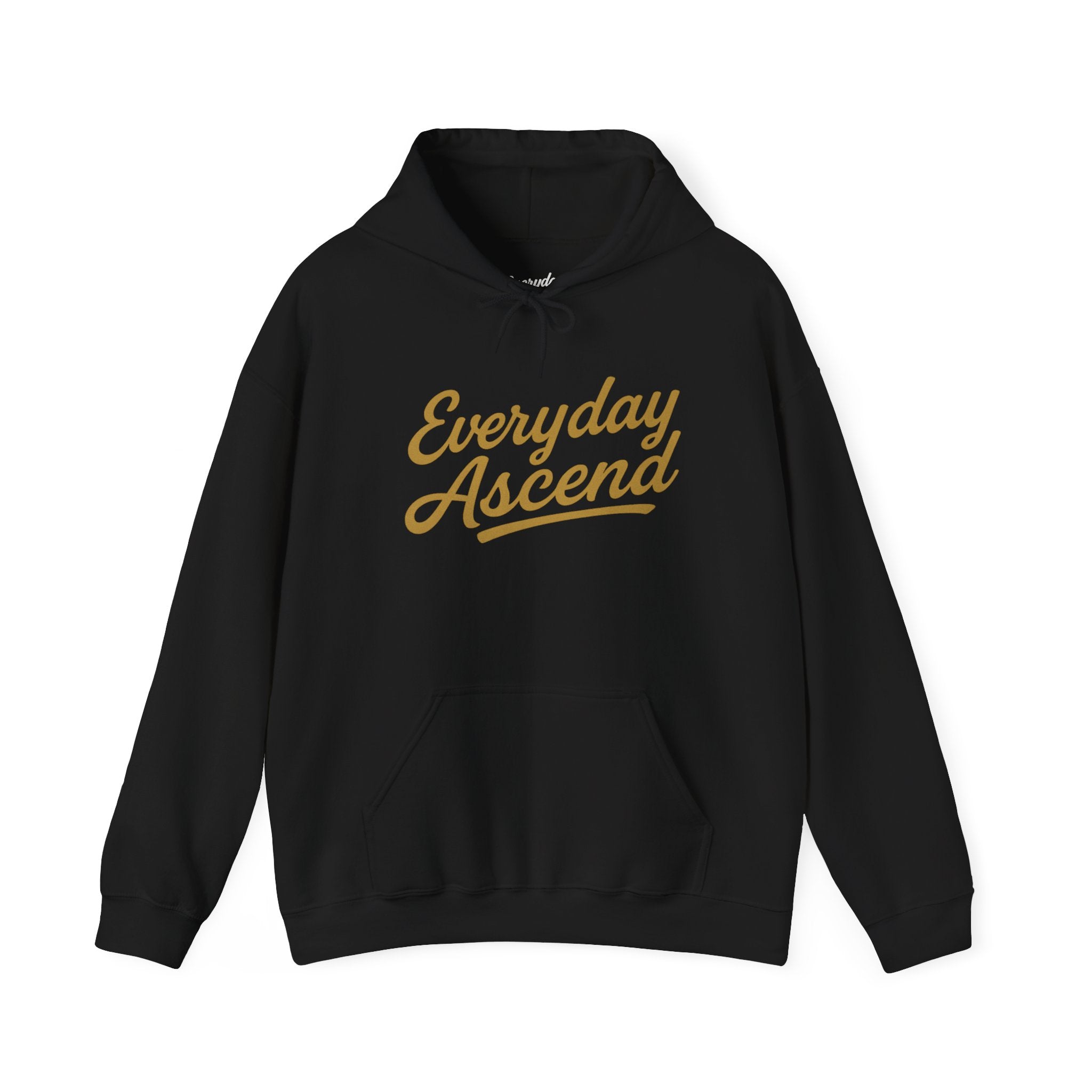 Signature Black & Gold Script Logo Everyday Ascend Hooded Sweatshirt