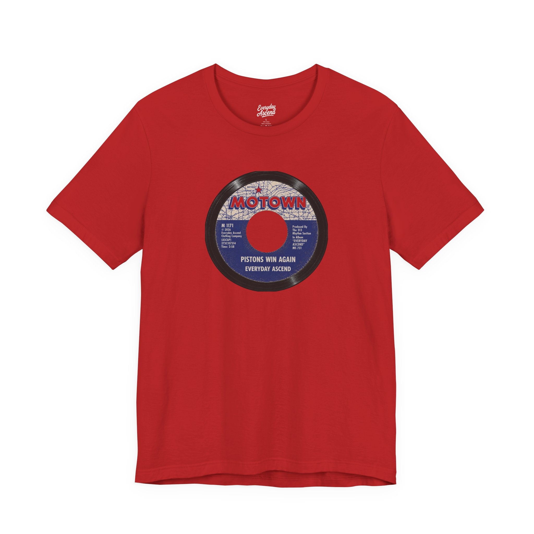 Everyday Ascend “Pistons Win Again” Vintage Record Tee