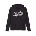 Adidas Everyday Ascend Hoodie — White Script Motivational Pullover