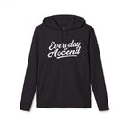 Adidas Everyday Ascend Hoodie — White Script Motivational Pullover