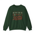 Everyday Ascend Christmas crewneck fair isle holiday sweatshirt forest green motivational design
