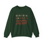 Everyday Ascend Christmas Crewneck Sweatshirt — Holiday Fair Isle Graphic