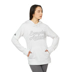 Adidas Everyday Ascend Hoodie — White Script Motivational Pullover