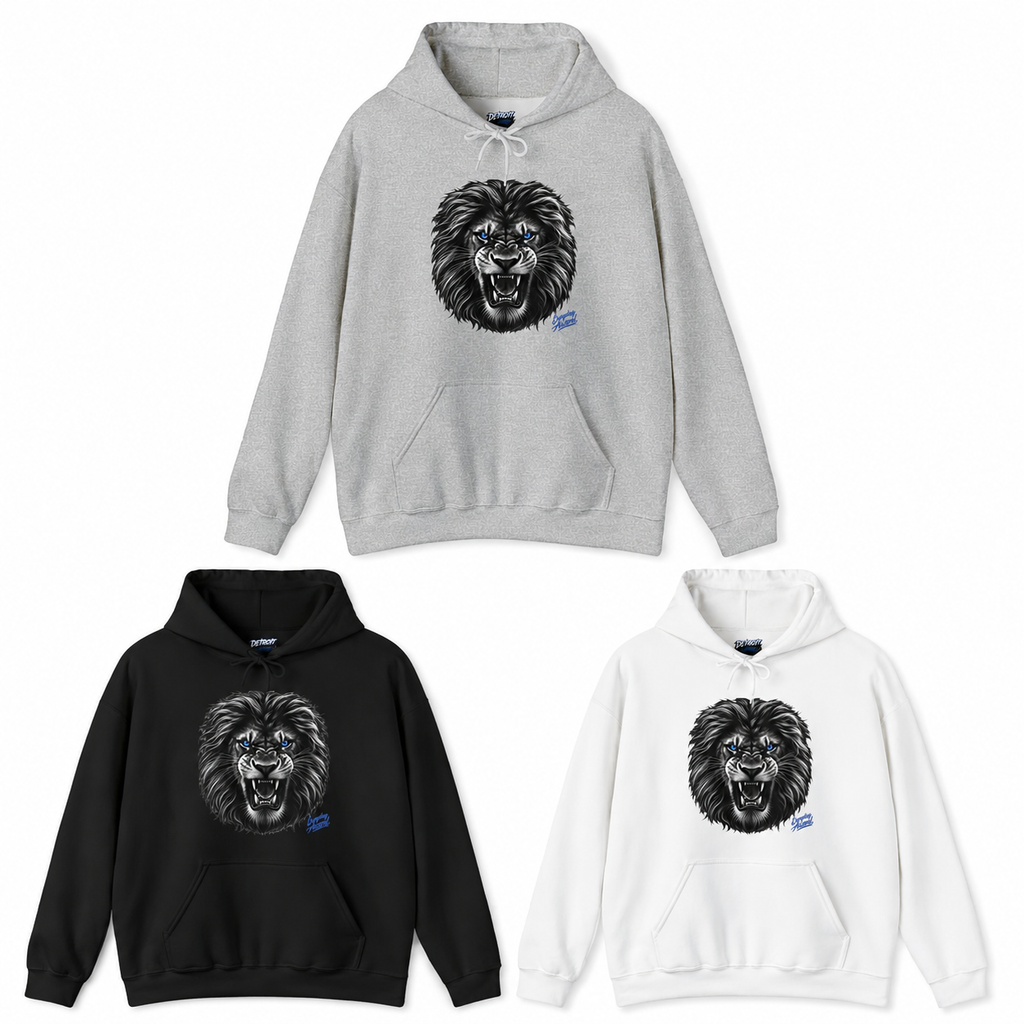 Detroit Grit Lion Collection - Tee, Crewneck & Hoodie $25 to $45