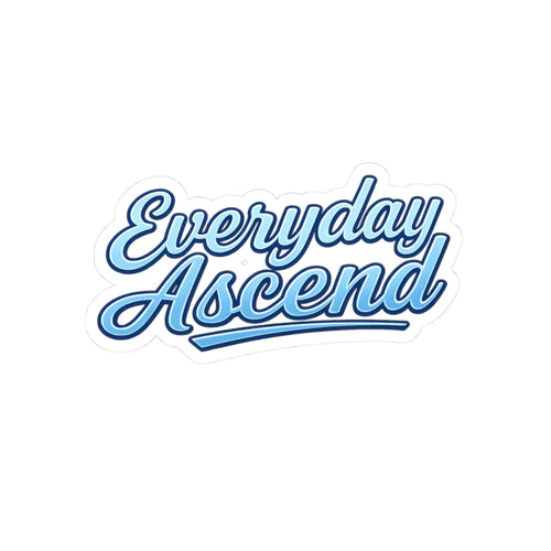 Blue Script Logo Kiss-Cut Sticker