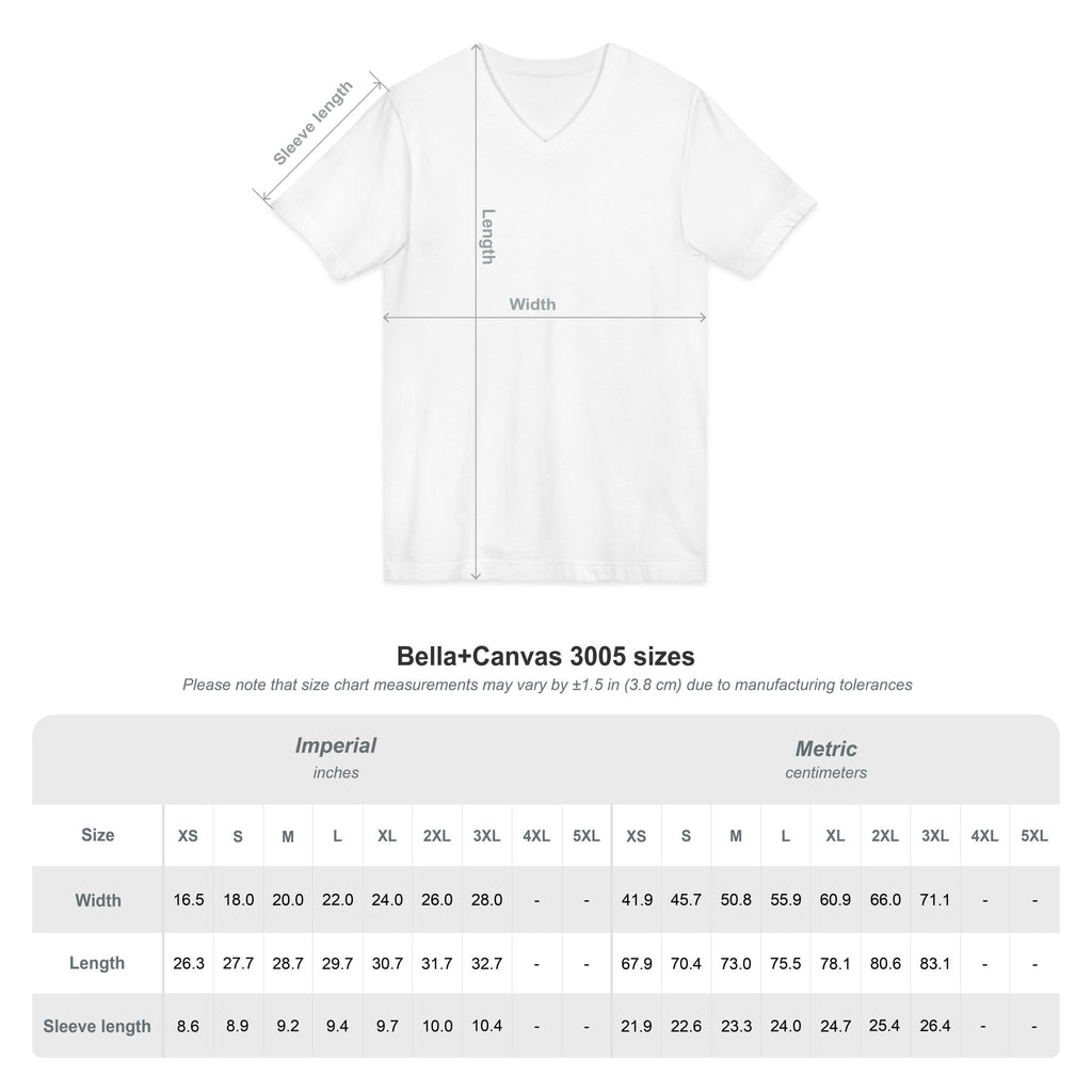 Detroit Vintage Script V-Neck Tee