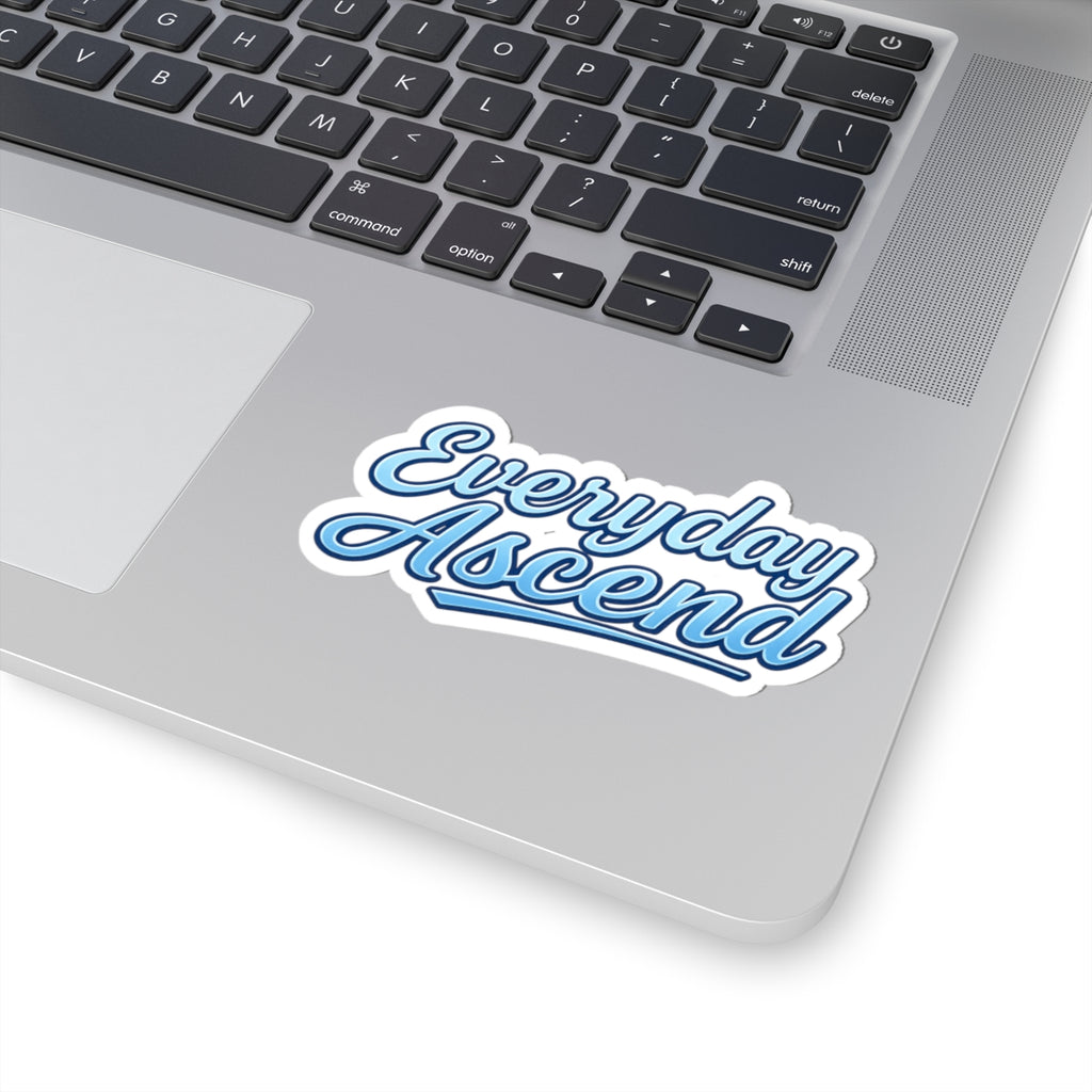 Blue Script Logo Kiss-Cut Sticker