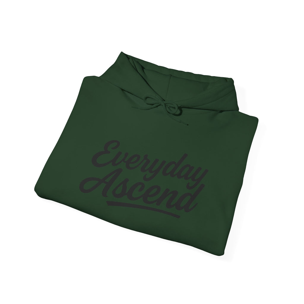 Everyday Ascend Hooded Sweatshirt, Black Script Logo