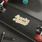 Die-Cut Stickers | Motivational Decals | Everyday Ascend Gold Signature Script Logo