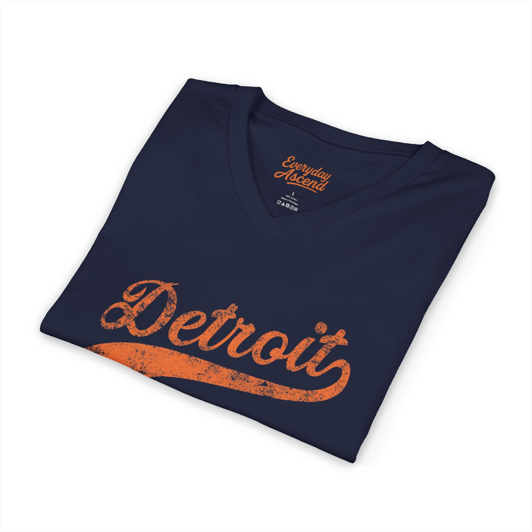 Detroit Retro Pitching Department V-Neck Tee