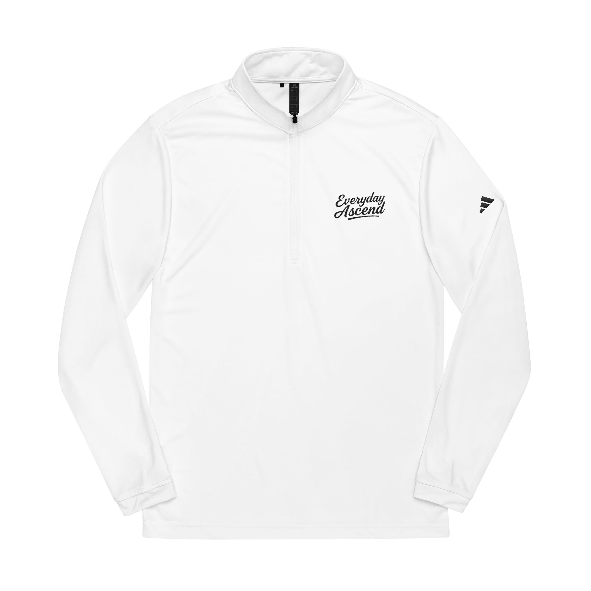 Adidas Ascend Black Script Quarter Zip Pullover
