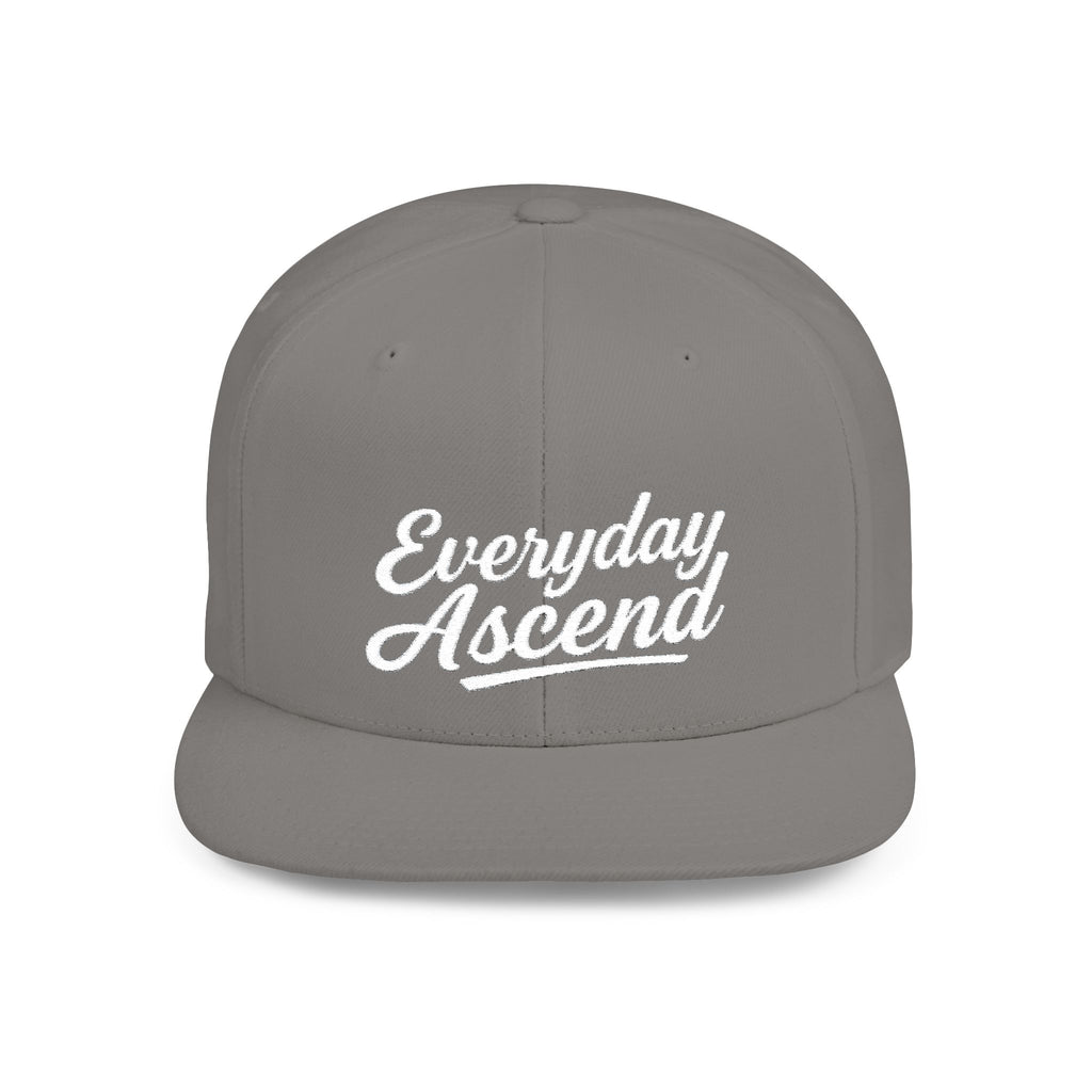 Everyday Ascend Flat Bill Snapback Hat Signature Script Logo