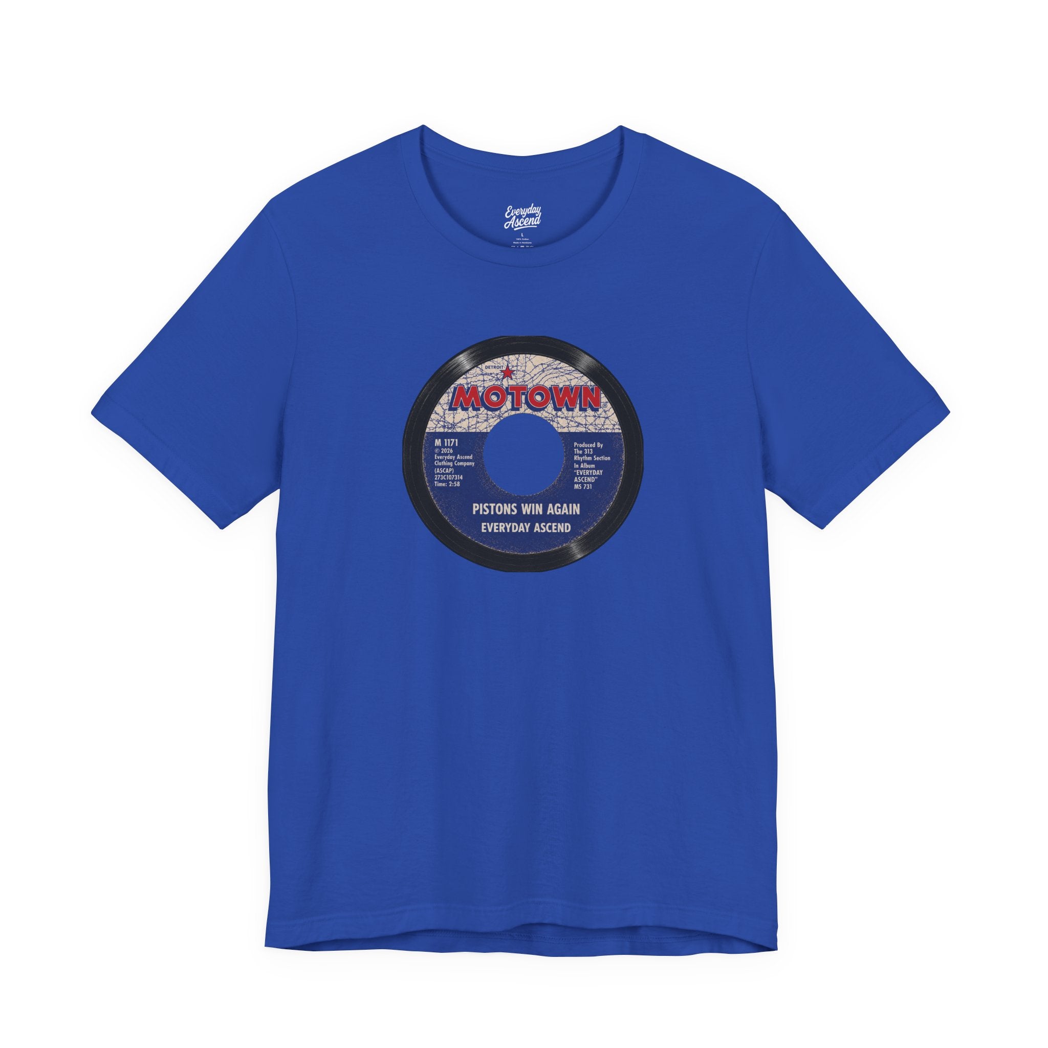Everyday Ascend “Pistons Win Again” Vintage Record Tee