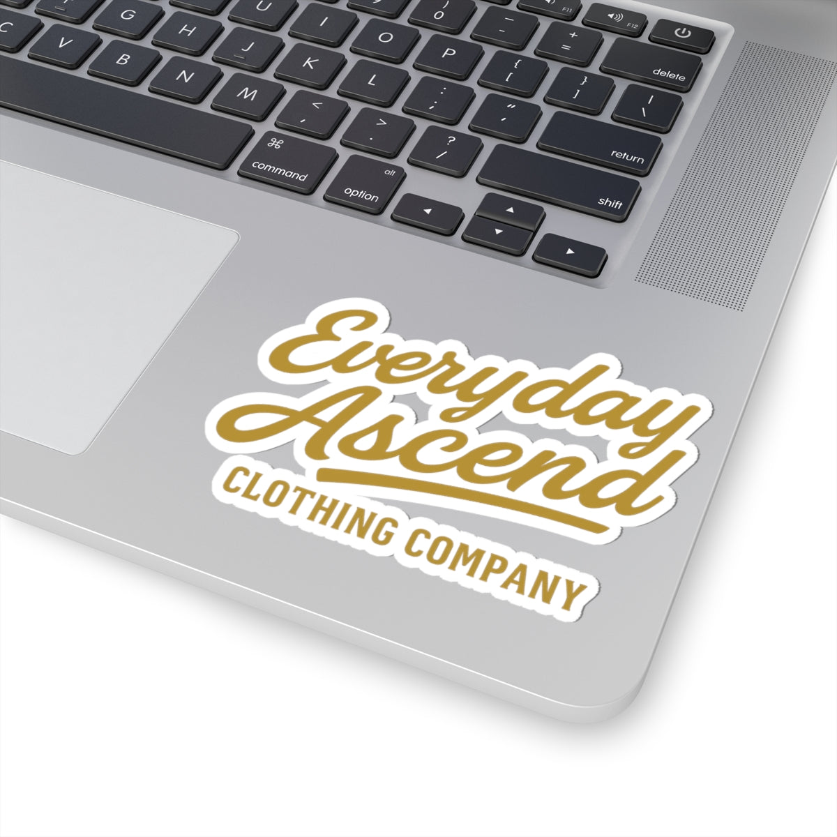 Gold Script Logo Kiss-Cut Sticker