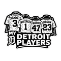 My Detroit Players Sticker