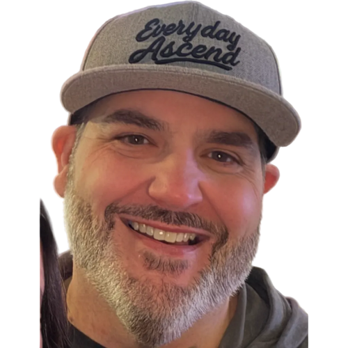 Black Signature Script Flat Bill Hat