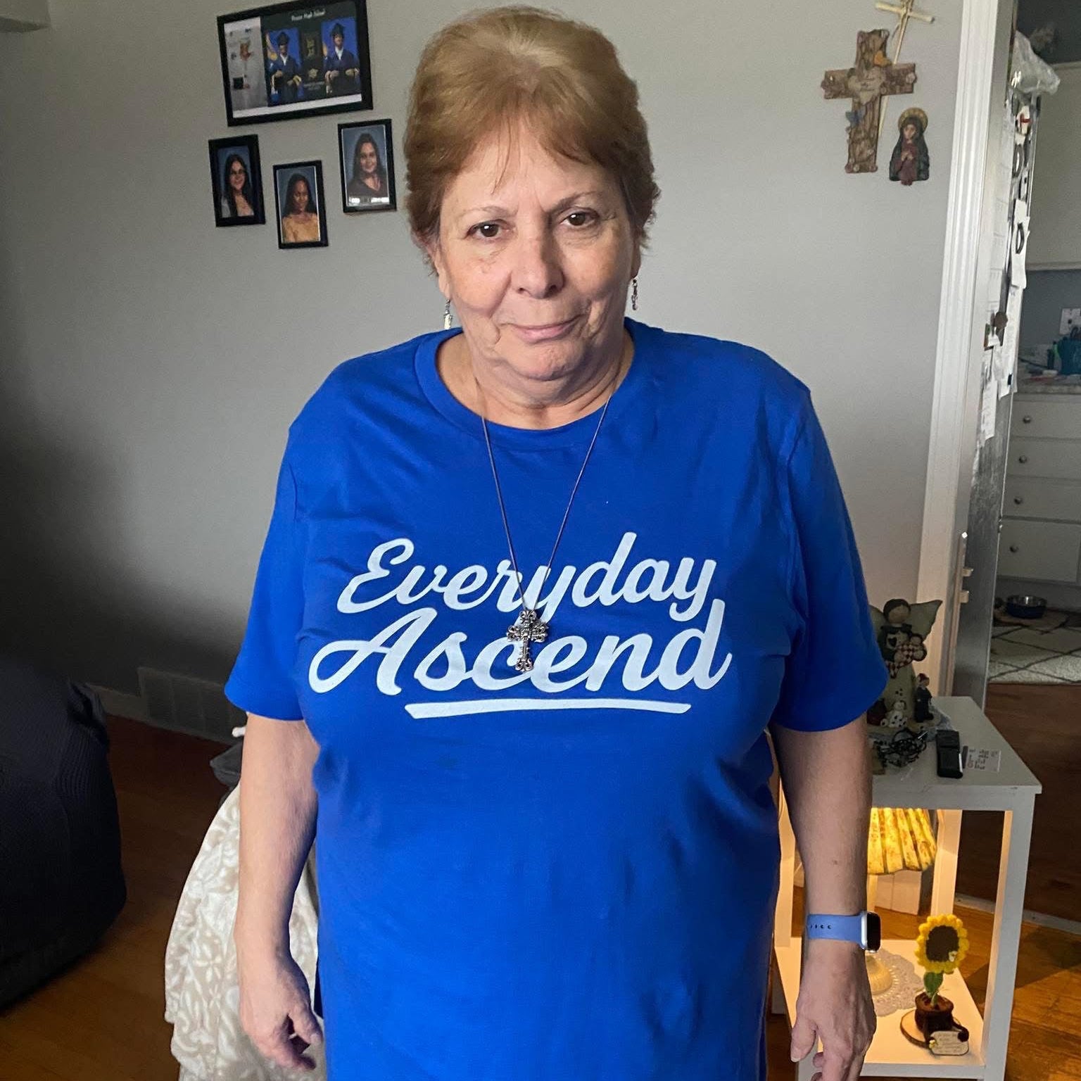 Signature White Script Tee