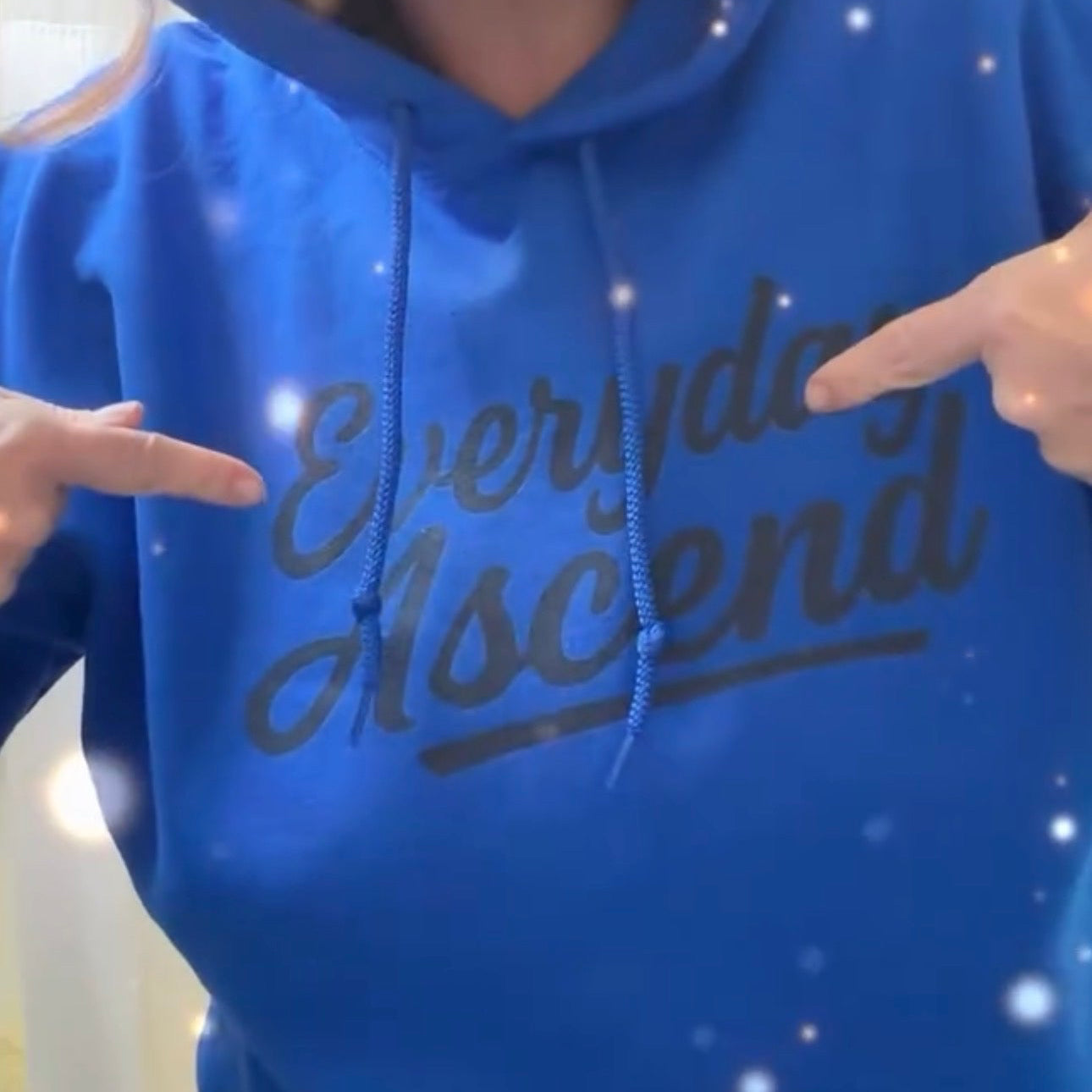 Signature Black Script Hoodie