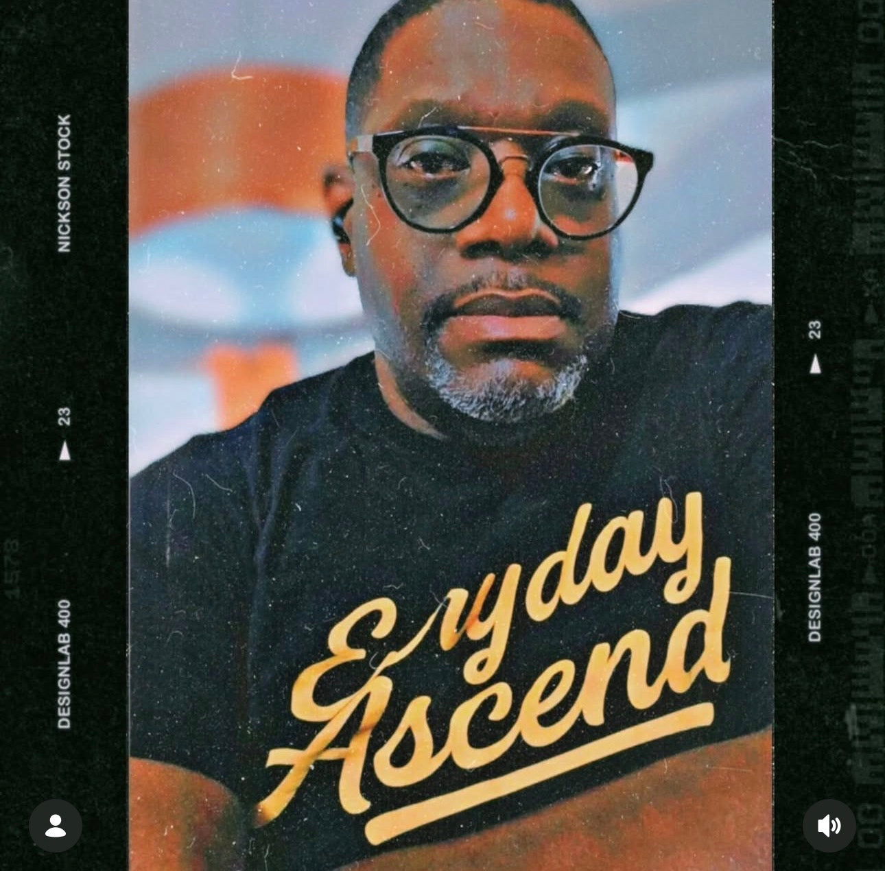 Signature Black & Gold Script Tee